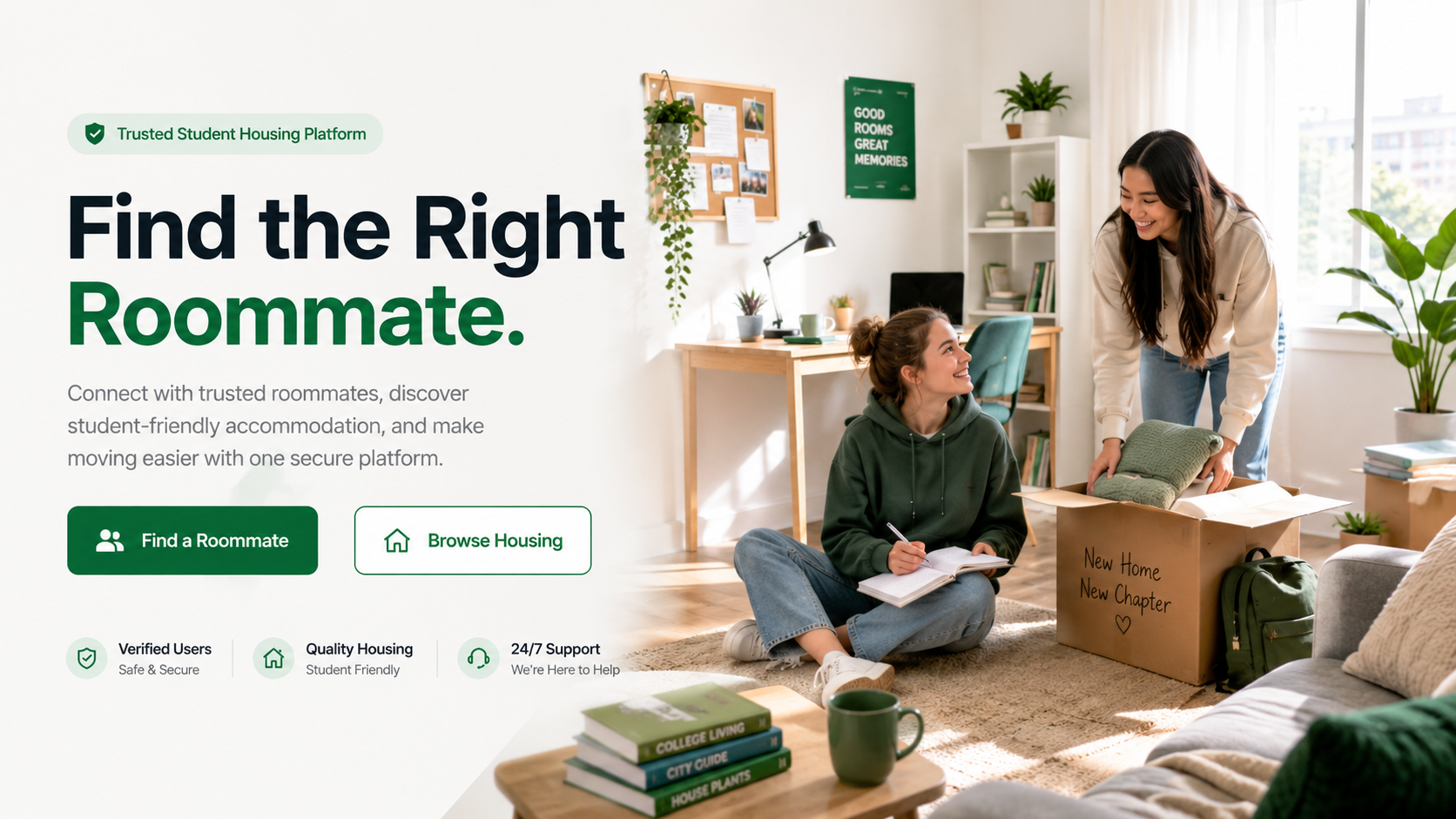 Students sharing an apartment